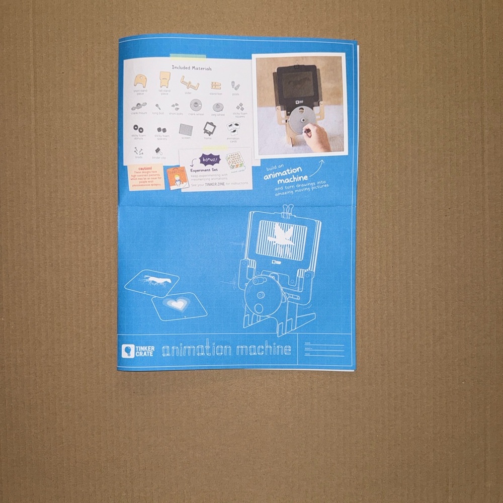 KiwiCo Tinker Crate Animation Machine Kit - Science & Engineering STEM Project - Picture 3 of 8